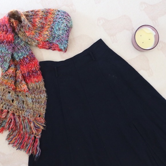 Classic | Karen Kane Navy Midi Skirt - Picture 5 of 6